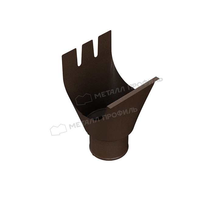 Воронка водосборная МЕТАЛЛ ПРОФИЛЬ Foramina Freeze D100/300 Grey